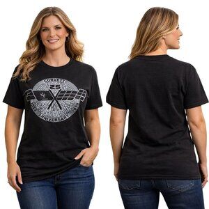 Vintage 1978 Corvette 25th Anniversary Black Single Stitch T-Shirt Made In USA